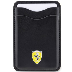 Ferrari portfel FEWCMRSIK czarny Cardslot Magsafe PU Leather