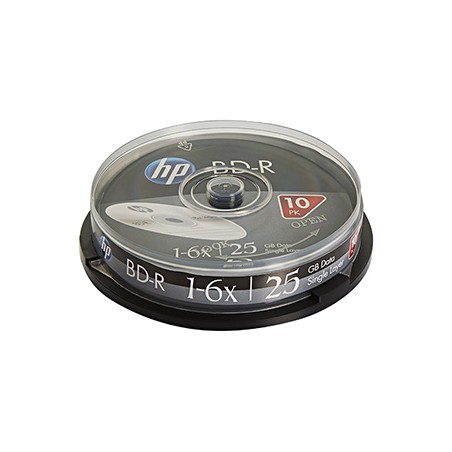 HP BD-R, Single Layer 25GB, Standard, cake box, BRE00071-3, 69321, 6x, 10-pack, do archiwizacji danych