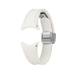 Samsung pasek D-Buckle Hybrid Eco-Leather Band (Slim, S/M) do Samsung Galaxy Watch 6 kremowe