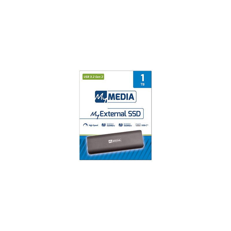 SSD Zewnętrzny MyMedia 69285, 512GB, szary, USB 3.2 Gen 2