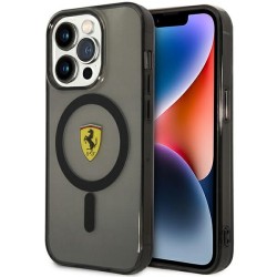 Ferrari nakładka do iPhone 14 Pro Max 6,7&quot FEHMP14XURKK czarna hardcase Magsafe Translucent