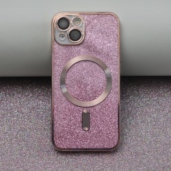 Nakładka Glitter Chrome Mag do iPhone 13 Pro Max 6,7&quot różowa