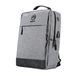 Plecak na  notebook 15.6", BA-03, szary z nylon, port USB do ładowania, Marvo, EOL