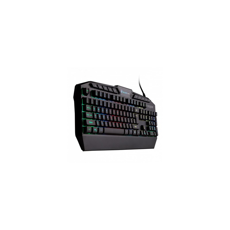 SureFire KingPin RGB klawiatura multimedialna przewodowa (USB) US, czarna do gry