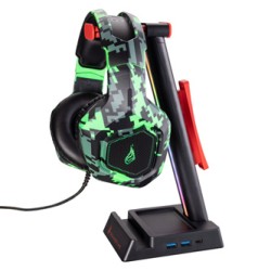 SureFire Vinson N2 Dual Balance RGB wielofunkcyjny stojak na słuchawki, czarny