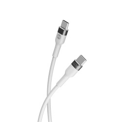 Forever kabel Flexible USB-C - USB-C 1,0 m 60W biały
