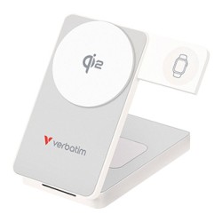 Verbatim, Powerbanka Charge ,n, Go Qi2, 5/9/12V, ładowanie telefonu, zegarka, Airpods, 32296, 10000mAh, Mocowanie magnetyczne, b