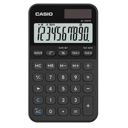 Casio Kalkulator SL 310 UC BK, czarna, 10 miejsc, podwójne zasilanie