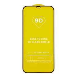 Szkło hartowane 9D do Xiaomi Redmi 12C / 10C / Poco C40 czarna ramka