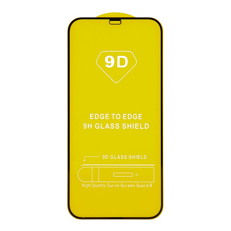 Szkło hartowane 9D do Xiaomi Redmi 12C / 10C / Poco C40 czarna ramka