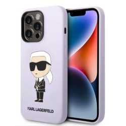 Karl Lagerfeld nakładka do iPhone 14 Pro Max 6,7&quot KLHCP14XSNIKBCU purpurowa hardcase Silicone Ikonik