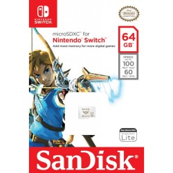 SanDisk karta pamięci 64GB microSDXC Nintendo Switch V30 UHS-I U3 100 / 60 MB/s