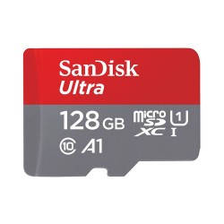 SanDisk karta pamięci 128GB microSDXC Ultra Android kl. 10 UHS-I 120 MB/s A1 + adapter