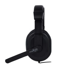 Maxlife Home Office słuchawki przewodowe z mikrofonem MXHH-01 1,5 m czarne