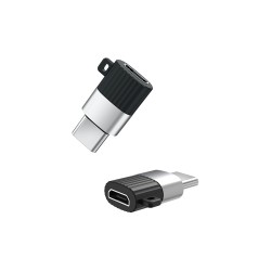 XO adapter NB149-A microUSB - USB-C czarny