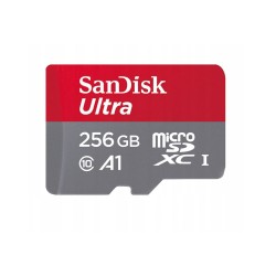 SanDisk karta pamięci 256GB microSDXC Ultra Android kl. 10 UHS-I 120 MB/s A1 + adapter