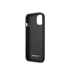 AMG nakładka do iPhone 13 Mini 5,4&quot AMHCP13SDOLBK czarna hardcase Leather Hot Stamped