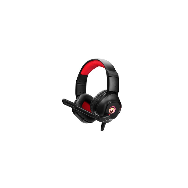 Marvo HG8929 słuchawki z mikrofonem, przewodowa, czarna, podświetlona, 3.5 mm jack + rozdvojka + USB, EOL