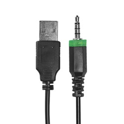 Marvo HG8929 słuchawki z mikrofonem, przewodowa, czarna, podświetlona, 3.5 mm jack + rozdvojka + USB, EOL