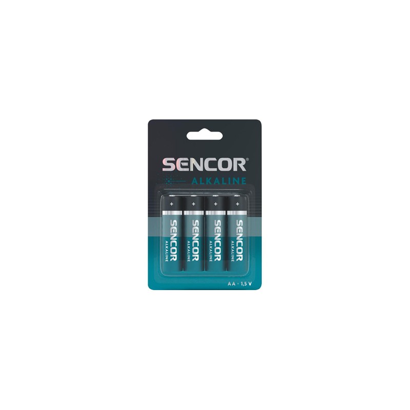 Sencor Jednorazowa alkaliczna baterie AA, 4-pack