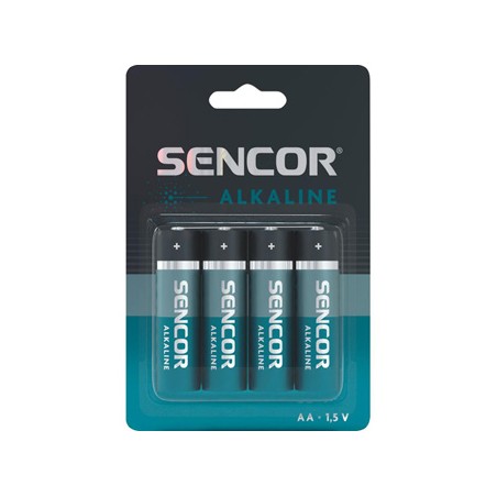 Sencor Jednorazowa alkaliczna baterie AA, 4-pack