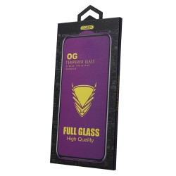 Szkło hartowane OG Premium do iPhone XR / 11 czarna ramka