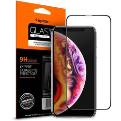 Spigen szkło hartowane Glass FC do iPhone 11 Pro Max czarne