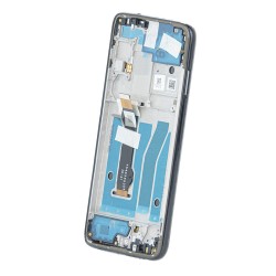 LCD + Panel Dotykowy Motorola Moto G8 Plus 5D68C15528 niebieski z ramką oryginał