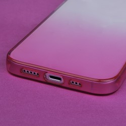 Nakładka Gradient 2 mm do iPhone 13 6,1&quot różowa