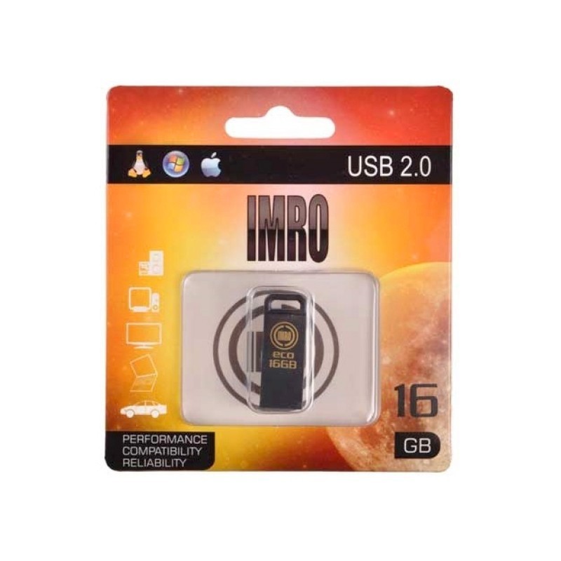 Imro pendrive 16GB USB 2.0 Black czarny