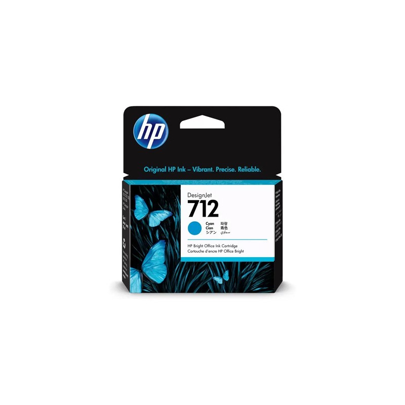 Oryginalny Tusz Cyan HP 712 (3ED67A)