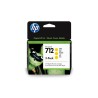 Oryginalny Tusz Yellow HP 712 Trójpak (3ED79A)