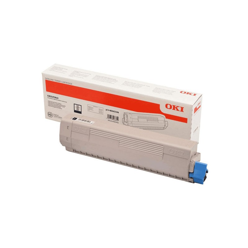 Oryginalny Toner Black OKI C833, C843 (46443104)