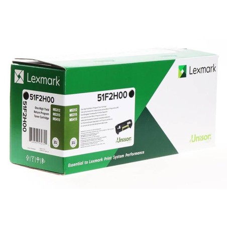 Oryginalny Toner Czarny Lexmark MS312, MS415 (51F2H00)