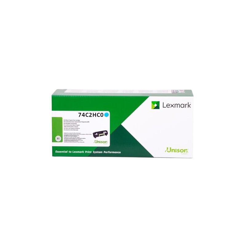 Oryginalny Toner Cyan Lexmark CS725 (74C2HC0)