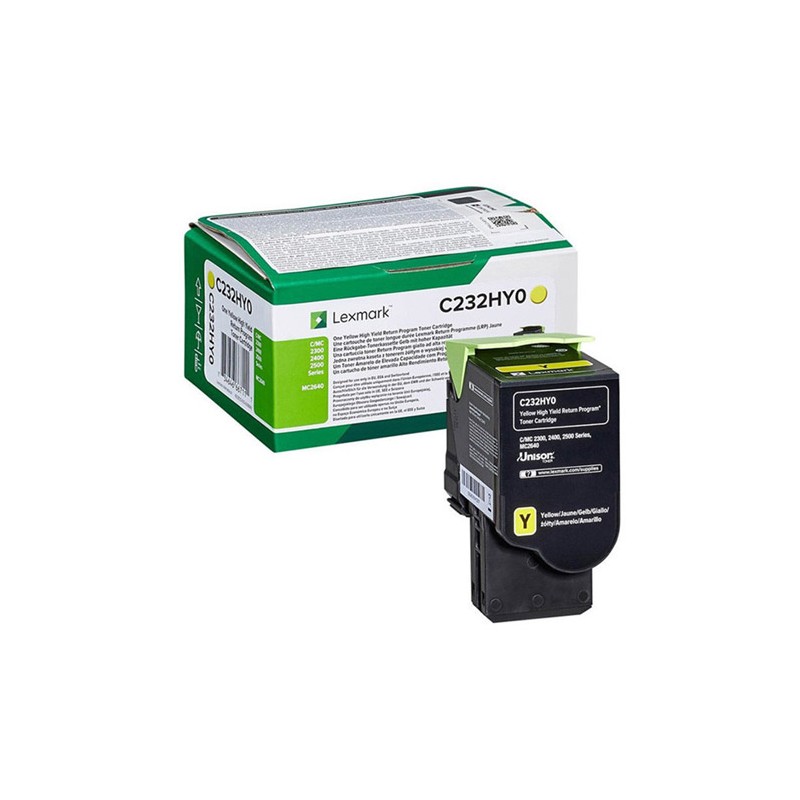 Oryginalny Toner Yellow Lexmark C2325 (C232HY0)