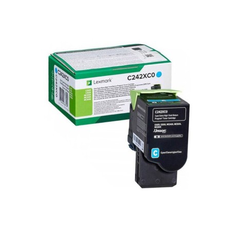 Oryginalny Toner Cyan Lexmark C2425 (C242XC0)