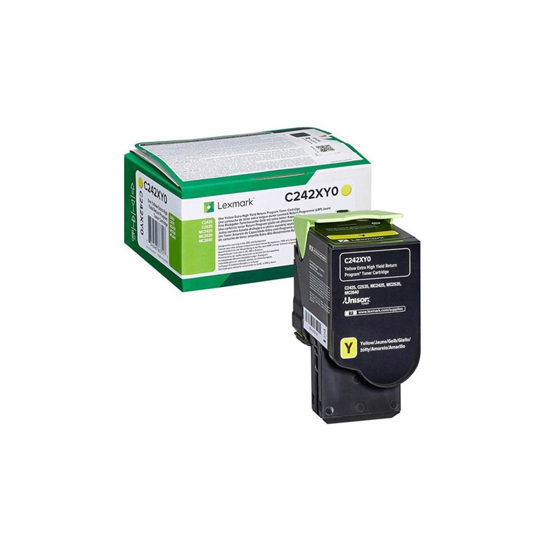Oryginalny Toner Yellow Lexmark C2425 (C242XY0 )