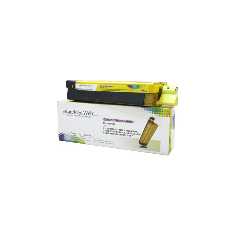 Toner Cartridge Web Yellow OKI C3100/C5100/C5450 zamiennik 42804513/42127405/42127454