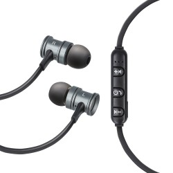 Forever słuchawki Bluetooth BSH-200 nauszne srebrne