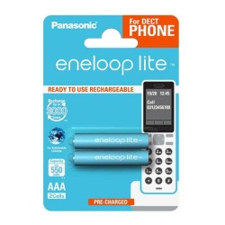 Panasonic Eneloop Lite R03/AAA 550mAh akumulatory – 2 szt blister (dla telefonów DECT)