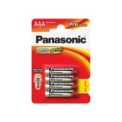 Panasonic bateria alkaliczna LR03/AAA Pro Power - 4 szt blister