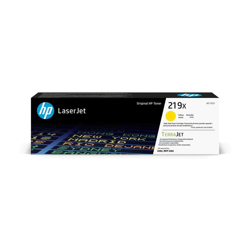 Oryginalny Toner Yellow HP Color LaserJet Pro 3202, 3302 (219X W2192X)