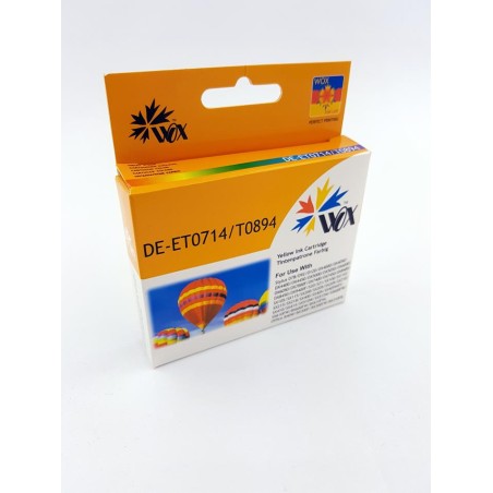 Tusz Wox Yellow EPSON T0714  (T0894) zamiennik C13T07144010