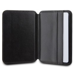 Guess portfel GUWMSHGCFSEK czarny Wallet Cardslot Stand Gcube Stripe Magsafe