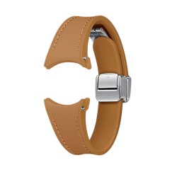 Samsung pasek D-Buckle Hybrid Eco-Leather Band (Slim, S/M) do Samsung Galaxy Watch 6 camel