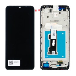 LCD + Panel Dotykowy Motorola Moto E22 5D68C21594 czarny z ramką oryginał