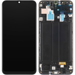 LCD + Panel Dotykowy Samsung Galaxy A30 A305 GH82-19202A GH82-19725A czarny z ramką oryginał