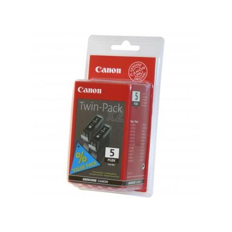 Canon oryginalny ink / tusz PGI-5 BK, 0628B025, 0628B030, black, 2szt, 2-pack