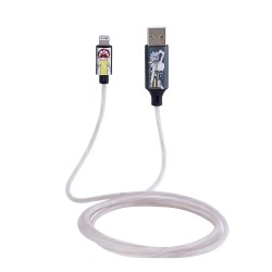 Rick & Morty kabel MFI Shock Light-Up USB A -Lighting 1.2m 10W